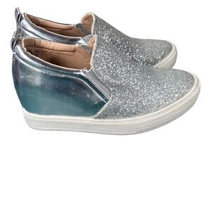 Women's Platform Slip On Glitter Sneaker “Wanted” the brand is Wanted
